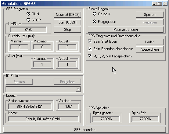 S5-Simulation-PLC IBH Softec 1018